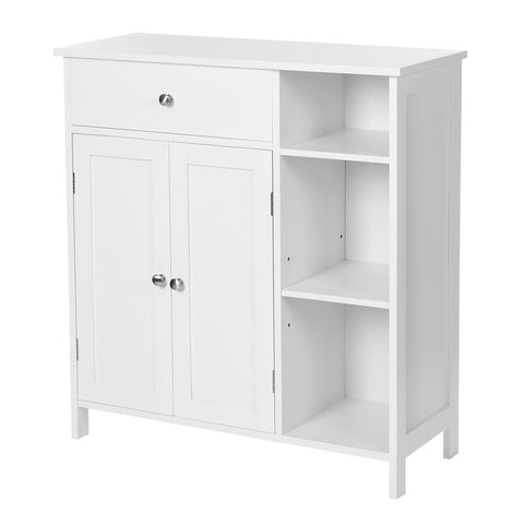 Rootz Bathroom Cabinet - Bathroom Cabinet With Drawer - Vanity Cabinet - Wall-mounted Bathroom Cabinet - Storage Cabinet - MDF - Matte White - 75 x 30 x 80 cm (L x W x H)