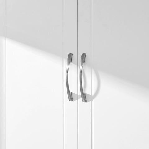 Rootz Bathroom Cabinet - 2 Doors Bathroom Cabinet - Wall-mounted Bathroom Cabinet - Vanity Cabinet - Matte White - 60 x 18 x 60 cm