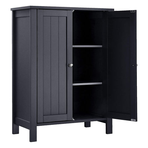 Rootz Bathroom Cabinet - Bathroom Cabinet - Vanity Cabinet - Storage Cabinet - Medicine Cabinet - Floor Cabinet - Grey - 60 x 30 x 80 cm