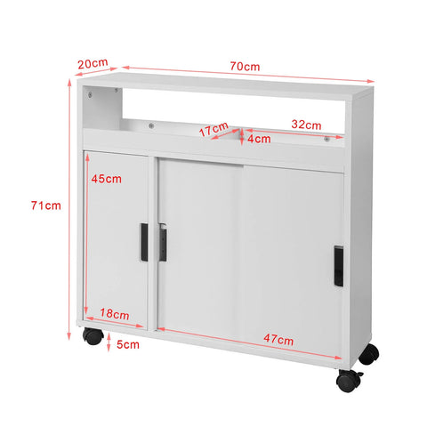 Rootz New Version Bathroom Toilet Paper Roll Holder- Bathroom Storage Cabinet Cupboard on Wheels