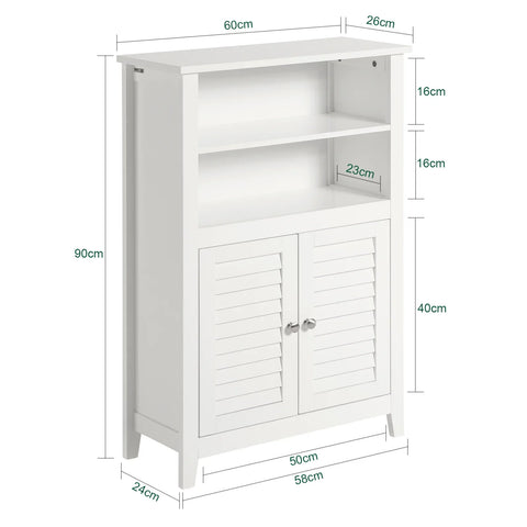 Rootz Bathroom Cabinet - Bathroom Shelf - Bathroom Storage Cabinet Unit