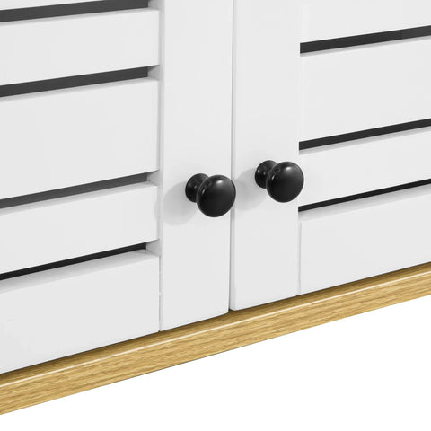 Rootz Bathroom Wall Cabinet - Wall Mounted Storage - Cabinet Cupboard with 2 Doors- W60 x D19 x H56cm
