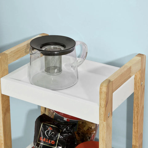 Rootz 3 Tiers Bathroom Shelf Storage Display Shelf Rack Organizer Shelving Unit