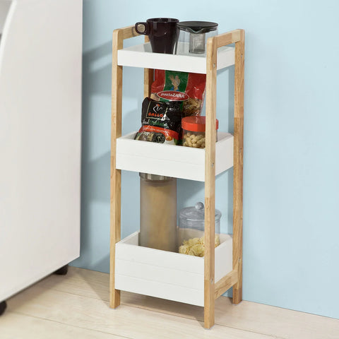 Rootz 3 Tiers Bathroom Shelf Storage Display Shelf Rack Organizer Shelving Unit