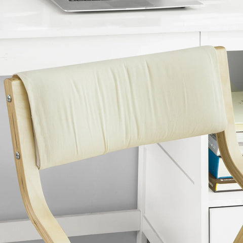 Rootz- Wooden Padded Folding Chair- Dining Chair- Office Chair- Desk Chair