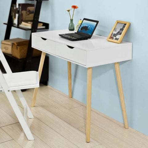 Rootz- Home Office Table Desk Computer Desk Computer Workstation 2 Drawers