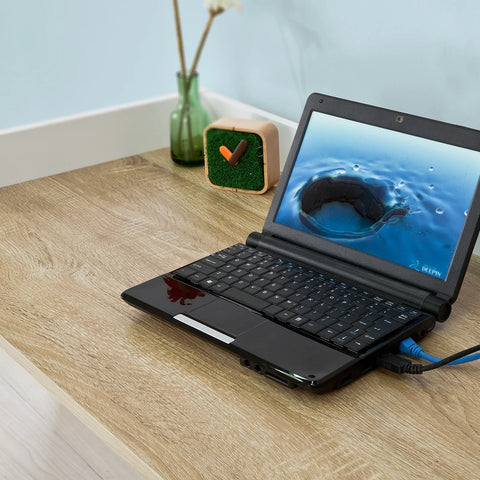 Rootz Home Office Table Des- Computer Desk Workstation Writing Desk with Large Desk Top