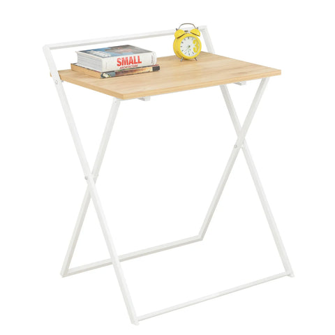 Rootz-  Foldable Desk Computer Desk Workstation Writing Desk Children Teenagers Desk- Folding Table Side Table Sofa Table