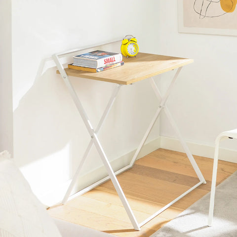 Rootz-  Foldable Desk Computer Desk Workstation Writing Desk Children Teenagers Desk- Folding Table Side Table Sofa Table