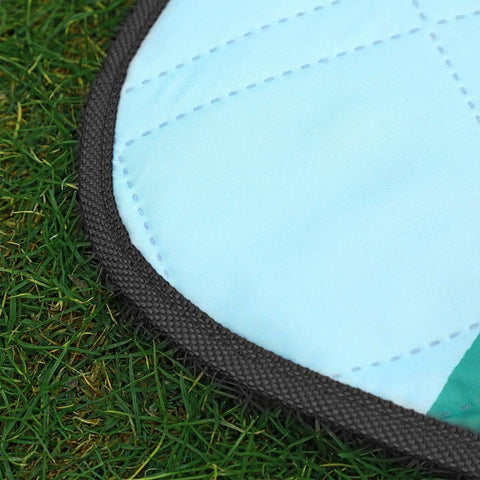 Rootz Camping Blanket - Travel Blanket - Picnic Blanket - Waterproof Camping Blanket - Durable Camping Blanket - Soft Camping Blanket - Blue With Tropical Fern - 42 x 17 x 17 cm (L x W x H)