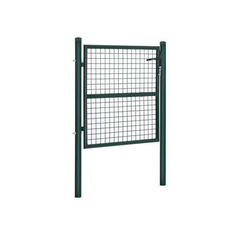 Rootz Garden Gate - Metal Garden Gate - Styles Garden Gate - Garden Entrance Gate - Custom Garden Gate - Garden Gate With Lock - Green - 106 x 6 x 150 cm
