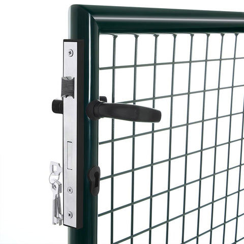 Rootz Garden Gate - Metal Garden Gate - Styles Garden Gate - Garden Entrance Gate - Custom Garden Gate - Garden Gate With Lock - Green - 106 x 6 x 150 cm