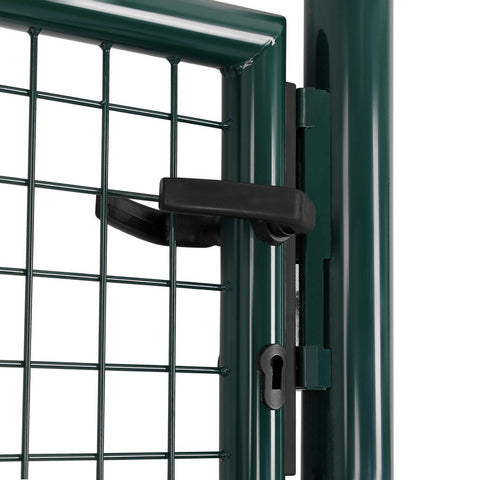 Rootz Garden Gate - Metal Garden Gate - Styles Garden Gate - Garden Entrance Gate - Custom Garden Gate - Garden Gate With Lock - Green - 106 x 6 x 150 cm