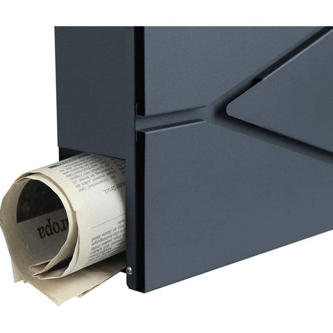 Rootz Mailbox - Wall Letterbox - Wall Mailbox - Wall-Mounted Mailbox - Post-Mounted Mailbox - Mailbox For Letters - Anthracite