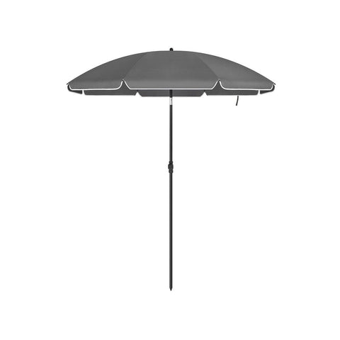 Rootz Parasol - Beach Umbrella - Garden Umbrella - Foldable Garden Umbrella - Outdoor Parasol - Garden Parasol - Sunshade Parasol - Umbrella Parasol - Grey