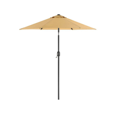 Rootz Parasol - Garden Umbrella - Beach Umbrella - Foldable Garden Umbrella - Outdoor Parasol - Garden Parasol - Sunshade Parasol - Umbrella Parasol - Beige