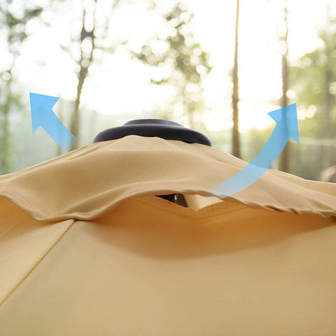 Rootz Parasol - Garden Umbrella - Beach Umbrella - Foldable Garden Umbrella - Outdoor Parasol - Garden Parasol - Sunshade Parasol - Umbrella Parasol - Taupe