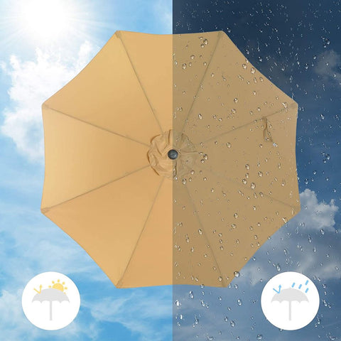 Rootz Parasol - Garden Umbrella - Beach Umbrella - Foldable Garden Umbrella - Outdoor Parasol - Garden Parasol - Sunshade Parasol - Umbrella Parasol - Taupe