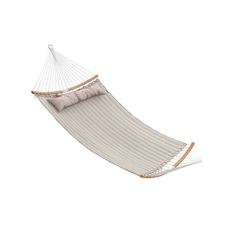 Rootz Hammock - Padded Hammock - Outdoor Hammock - Camping Hammock - Double Hammock - Portable Hammock - Hammock Swing - Hanging Hammock - Rope Hammock - Off White/Beige - 200 x 140 cm