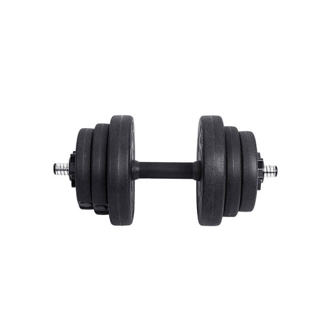 Rootz Dumbbell Set - 20 Kg Dumbbell Set - Adjustable Dumbbell Set - Home Dumbbell Set - Weight Dumbbell Set - Fitness Dumbbell Set - Black - 2.5 x 50.5 cm