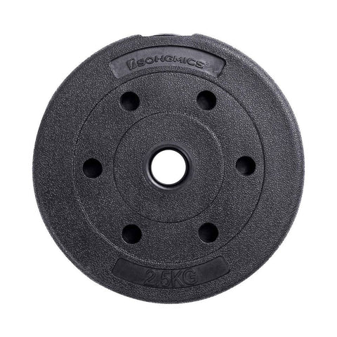 Rootz Dumbbell Set - 20 Kg Dumbbell Set - Adjustable Dumbbell Set - Home Dumbbell Set - Weight Dumbbell Set - Fitness Dumbbell Set - Black - 2.5 x 50.5 cm