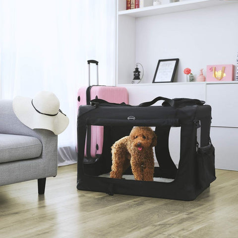Rootz Pet Transport Bag - Dog Carrier - Dog Bag - Transport Bag - Pet Carrier - Cat Carrier -  Travel Pet Carrier - Portable Pet Carrier - Black - 102 x 69 x 69 cm (W x H x D)