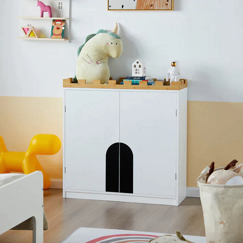 Rootz Design Children Storage Chest Cabinet- Children Bookcase Book Shelf Toy Shelf Children’s Room Storage Display Shelf Rack Organizer