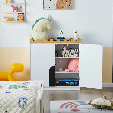 Rootz Design Children Storage Chest Cabinet- Children Bookcase Book Shelf Toy Shelf Children’s Room Storage Display Shelf Rack Organizer