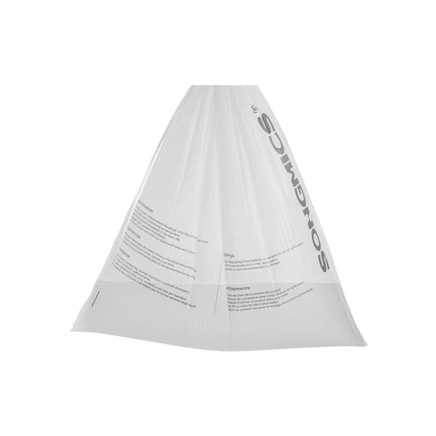 Rootz Bin Liners - Roll Of Garbage Bags - Bin Liners With Drawstring - Garbage Bag - Trash Bag - Drawstring Garbage Liners - Strong Drawstring Bin Bags - White - 52 x 74 cm