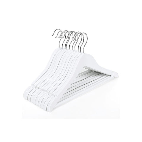Rootz Kids Hangers - Children's Clothes Hanger - Set Of 20 Kids Hangers - Wooden Hanger  - Slim Hanger - Baby Hangers - Small Hangers For Kids - White - 35 x 20 x 1.2 cm (W x H x D)