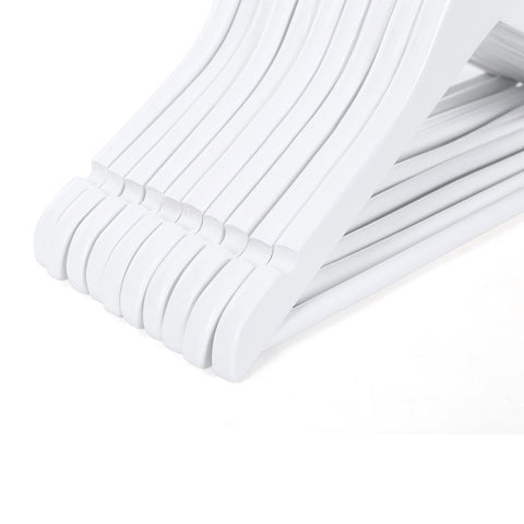 Rootz Kids Hangers - Children's Clothes Hanger - Set Of 20 Kids Hangers - Wooden Hanger  - Slim Hanger - Baby Hangers - Small Hangers For Kids - White - 35 x 20 x 1.2 cm (W x H x D)