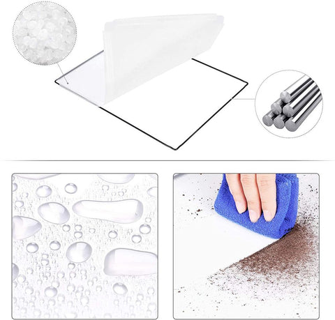 Rootz Pet Cage - Pet Cage For Small Animals - Dog Cage - Cat Cage - Portable Pet Cage - Folding Pet Cage - Plastic Pet Cage - Indoor - Outdoor - Pet Enclosure - White - 143 x 108 x 92 cm (L x W x H)