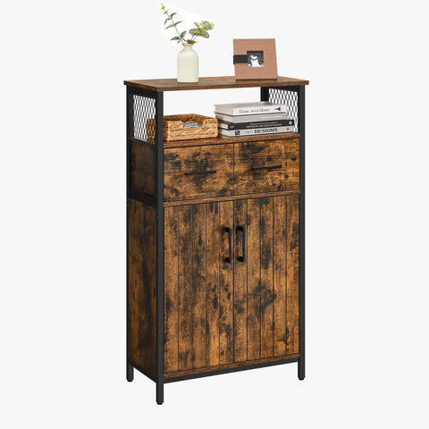 Rootz Storage Cabinet - Wooden Storage Cabinet - Bathroom Cabinet - Multi-purpose Storage Cabinet - Cabinet