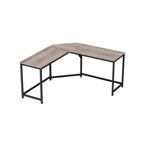 Rootz Computer Desk - L-shaped Computer Desk - Office Desk - Gaming Desk - Corner Computer Desk - Ergonomic Computer Desk - Home Office Desk - Writing Desk - Chipboard - Steel - Greige Black - 149 x 149 x 75 cm (L x W x H)