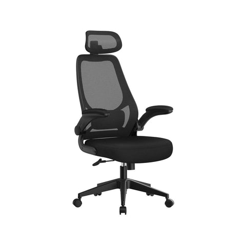 Rootz Office Chair - Gaming Chair - Desk Chair - Work Chair - Computer Chair - Rolling Chair - Office Seating - Black - 64 x 62 x (117-127) cm