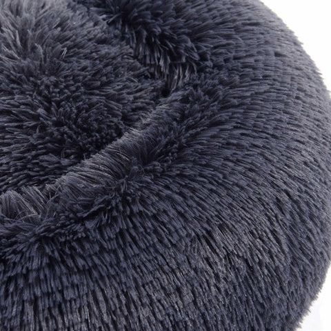 Rootz Dog Bed - Pet Bed - Round Dog Bed - Washable Dog Bed - Travel Dog Bed - Dog Sofa - Pet Sofa - Dark Grey - 60 x 20 cm