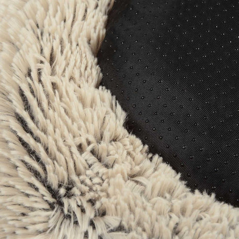 Rootz Dog Bed - Pet Bed - Orthopedic Dog Bed - Waterproof Dog Bed - Plush Dog Bed - Round Dog Bed - Khaki - 60 x 20 cm (Ø x H)
