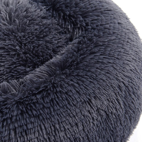 Rootz Dog Bed - Softly Padded Dog Bed - Sofa Dog Bed - Dog Round Bed - Pet Bed - Cat Bed - Portable Dog Bed - Pet Sleeping Bed - Plush/PP Filling - Dark Grey