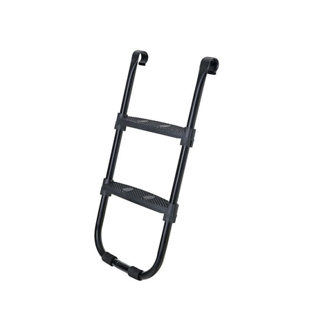 Rootz Trampoline Ladder - Trampoline Ladder With Wide Steps - Trampoline Steps - Trampoline Accessory - Adjustable Trampoline Ladder - Non-slip Trampoline Ladder - Powder Coated Iron - Black - 40.6 x 7.3 cm (L x W)