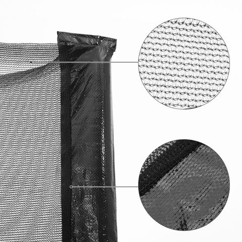 Rootz Safety Net - Trampoline Safety Net - Trampoline Enclosure Net - High-quality Trampoline Safety Net - Black