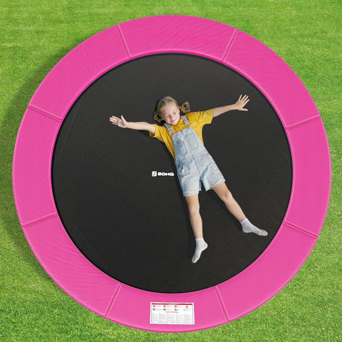 Rootz Trampoline Rim Cover - Trampoline Edge Cover - Trampoline Safety Pad - Trampoline Padding - Trampoline Frame Protector - Pink