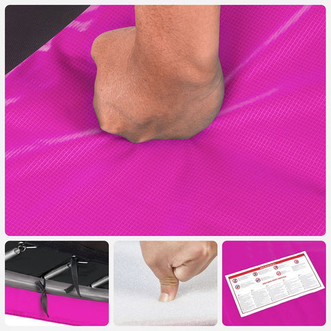 Rootz Trampoline Rim Cover - Trampoline Edge Cover - Trampoline Safety Pad - Trampoline Padding - Trampoline Frame Protector - Pink