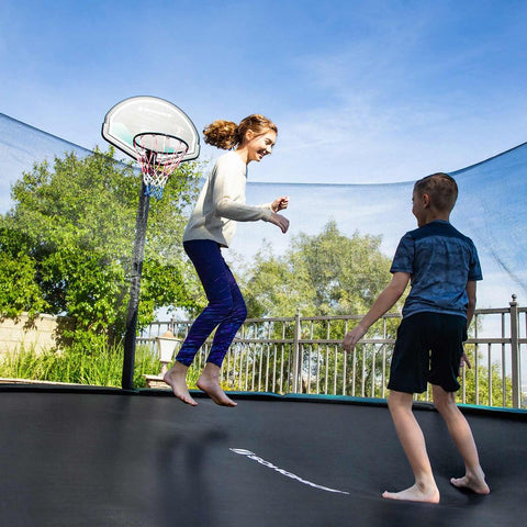 Rootz Trampoline - Trampoline Jumping Cloth - Outdoor Trampoline - Kids Trampoline - Jumping Mat - Round Trampoline - Black - 366 cm