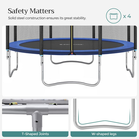 Rootz Trampoline - Outdoor Trampoline - Kids Trampoline - Mini Trampoline - Trampoline Park - Jumping Trampoline - Black/Green