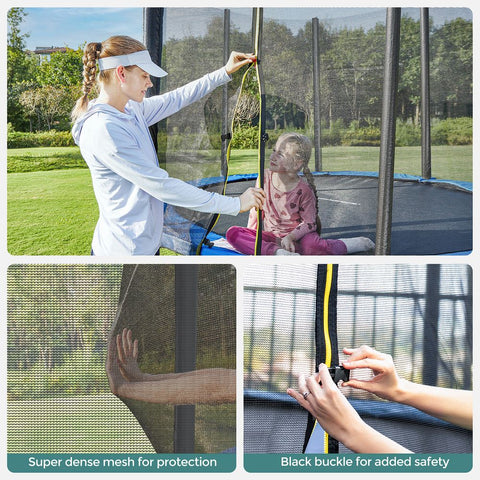 Rootz Trampoline - Outdoor Trampoline - Kids Trampoline - Mini Trampoline - Trampoline Park - Jumping Trampoline - Black/Green