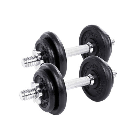 Rootz Dumbbell - Dumbbell Set - Cast Iron Dumbbell - Weight Dumbbells - Adjustable Dumbbells - Hex Dumbbells - Workout Dumbbells - Fitness Dumbbells - Black