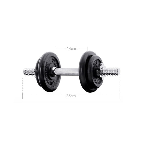 Rootz Dumbbell - Dumbbell Set - Cast Iron Dumbbell - Weight Dumbbells - Adjustable Dumbbells - Hex Dumbbells - Workout Dumbbells - Fitness Dumbbells - Black