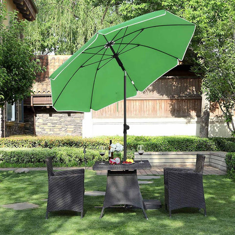 Rootz Parasol - Folding Parasol - Umbrella - Patio Parasol - Outdoor Parasol - Garden Parasol - Beach Parasol - Sunshade - UV-protected Parasol - Green
