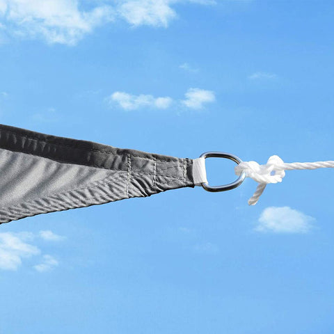 Rootz Sun Sail - Shade Sail - Outdoor Sun Shade - Sun Canopy - Uv Protection Sail - Patio Shade Sail - Sun Shelter - Sun Shade Canopy - Durable Sun Shade - Garden Sun Sail - Smoke Grey - 2 x 3 m