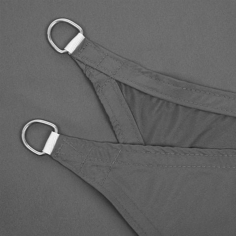 Rootz Sun Sail - Shade Sail - Outdoor Sun Shade - Sun Canopy - Uv Protection Sail - Patio Shade Sail - Sun Shelter - Sun Shade Canopy - Durable Sun Shade - Garden Sun Sail - Smoke Grey - 2 x 3 m